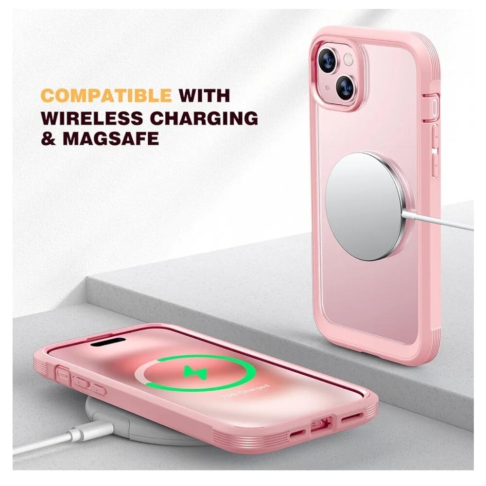 iPhone15 Case Full Body Rugged Case, Built-in Touch Sensitive Anti-Scratch Scree - Picture 4 of 6